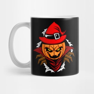 Halloween pumpkin head Mug